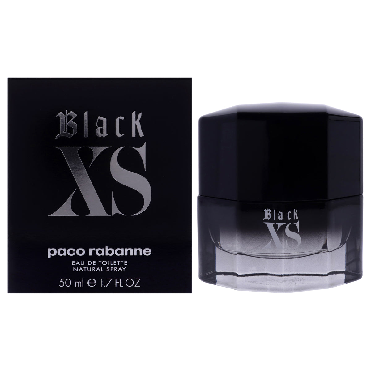 Black XS by Paco Rabanne for Men - 1.7 oz EDT Spray