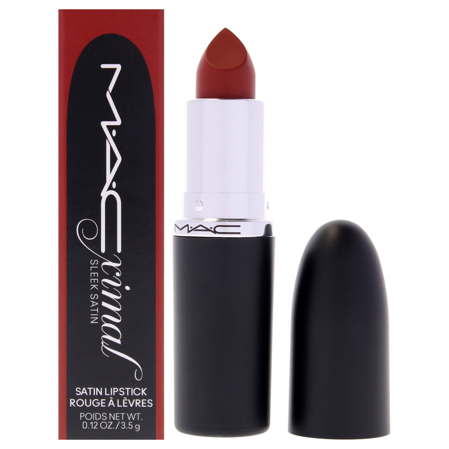Macximal Sleek Satin Lipstick - 827 Dubonnet by MAC for Women - 0.12 oz Lipstick