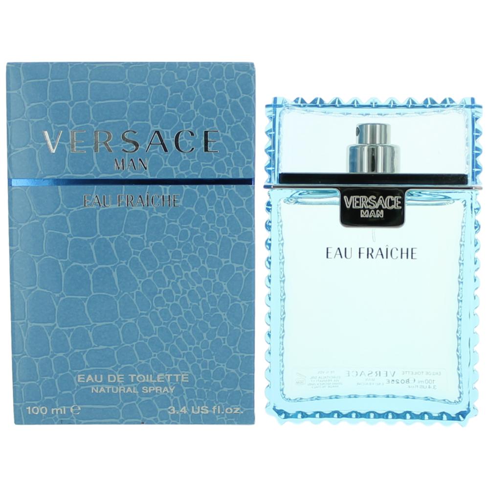 VERSACE MAN EAU FRAICHE/VERSACE EDT SPRAY (BLUE) 3.3 OZ (M) BLUE BOTTLE
