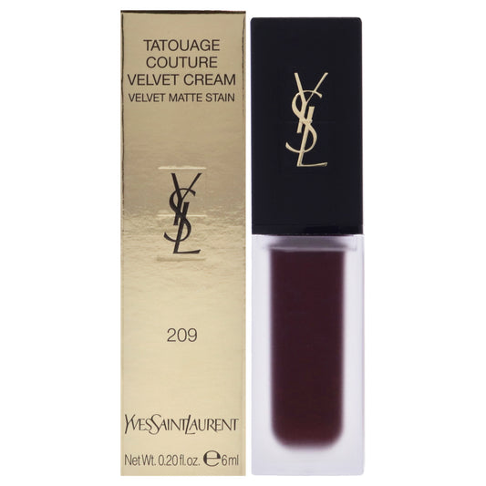 Tatouage Couture Velvet Matte Cream - 209 Anti-Social Prune by Yves Saint Laurent for Women - 0.2 oz Lipstick