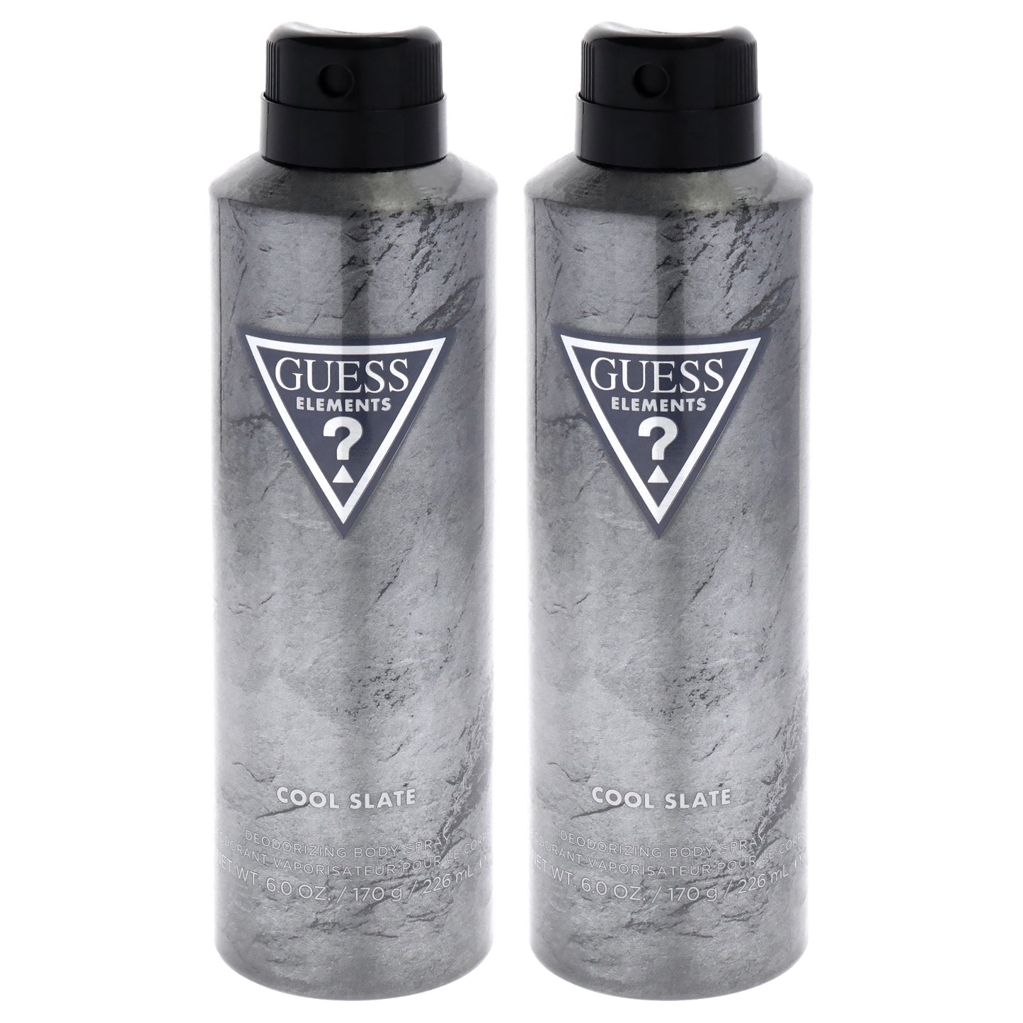 Guess Elements - Cool Slate by Guess for Men - 6 oz Body Spray - Pack of 2