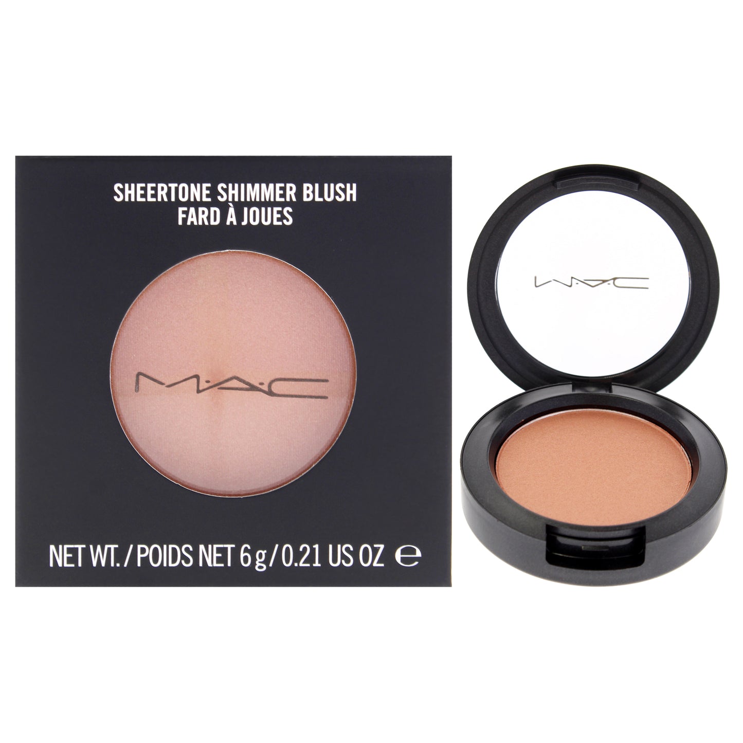 Sheertone Shimmer Blush - Sunbasque by MAC for Women - 0.21 oz Blush