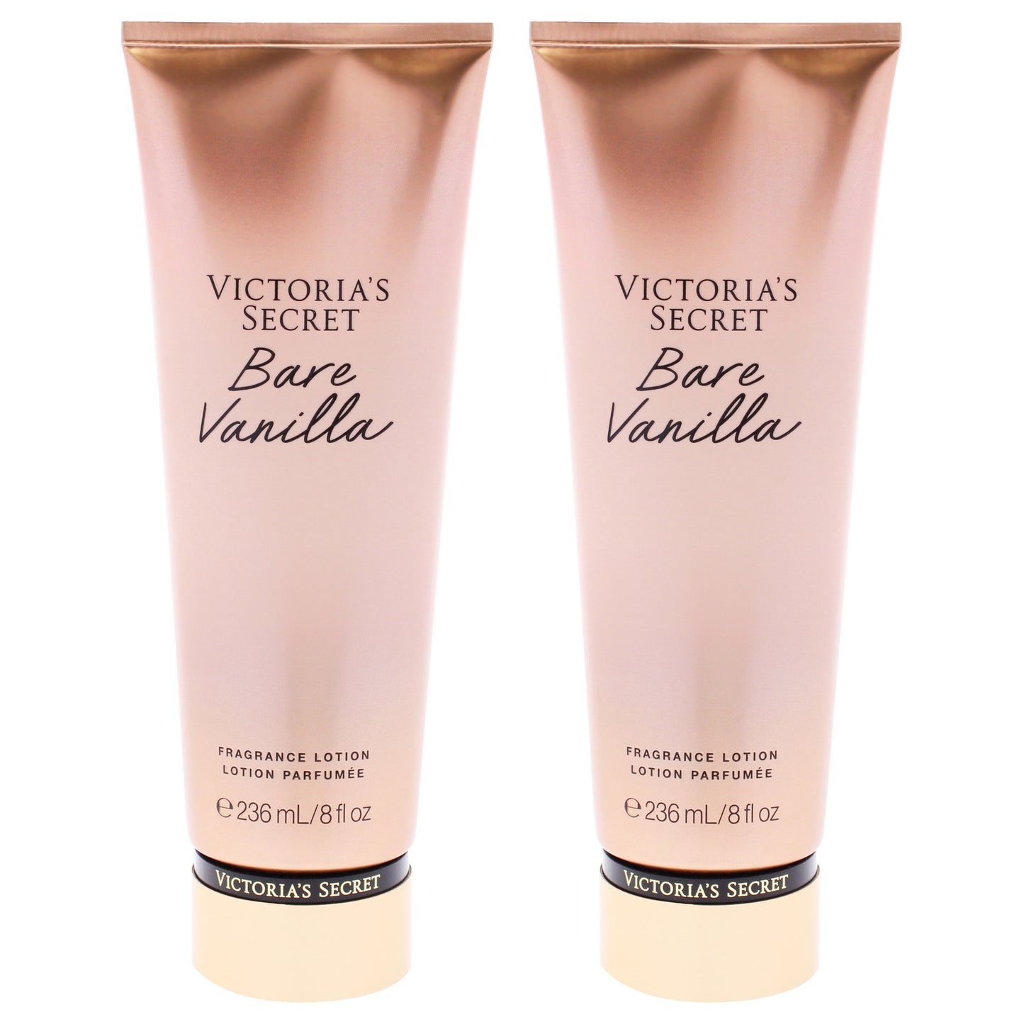 Bare Vanilla Fragrance Lotion by Victorias Secret for Women - 8 oz Body Lotion - Pack of 2