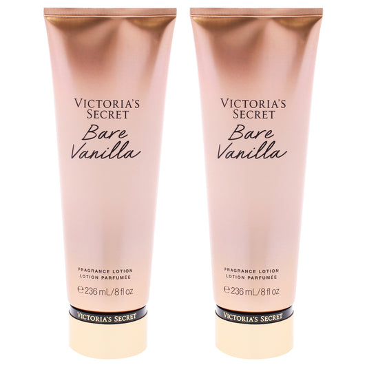 Bare Vanilla Fragrance Lotion by Victorias Secret for Women - 8 oz Body Lotion - Pack of 2