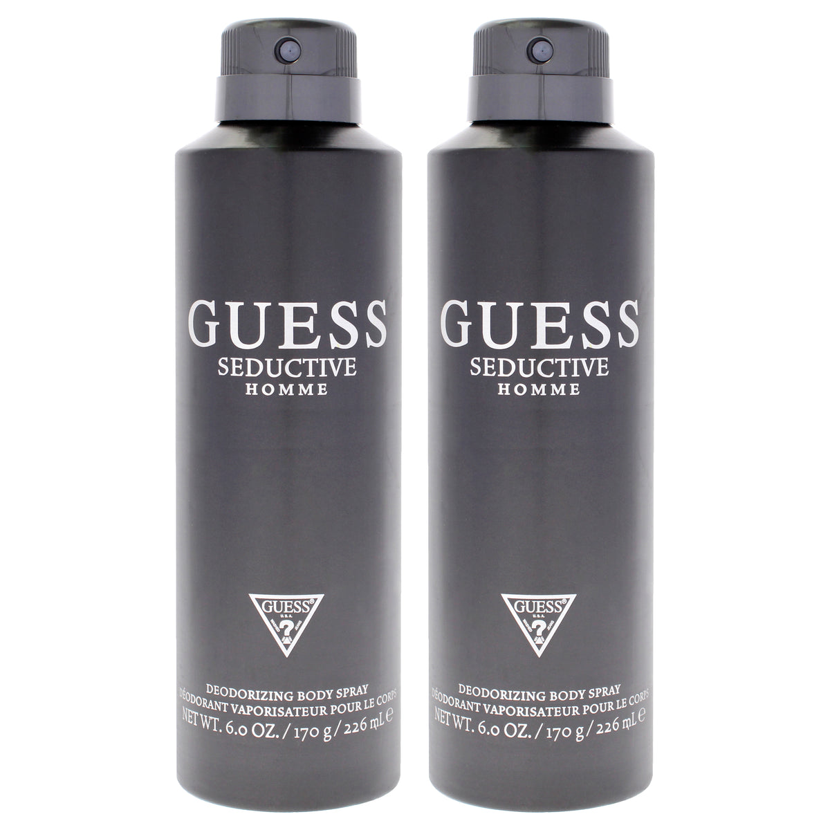 Guess Seductive Homme by Guess for Men - 6 oz Deodorant Body Spray - Pack of 2