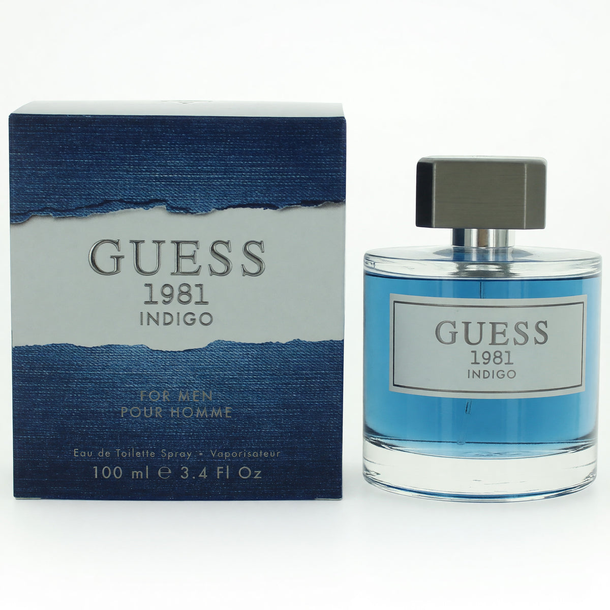 Guess 1981 Indigo by Guess, 3.4 oz Eau De Toilette Spray for Men