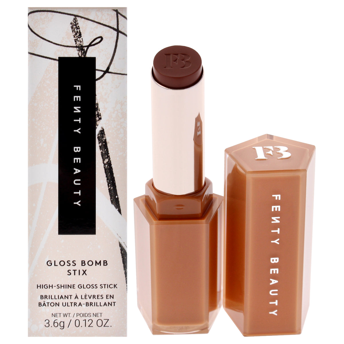 Gloss Bomb Stix High Shine Gloss - 07 Sorta Selfish by Fenty Beauty for Women - 0.12 oz Lipstick