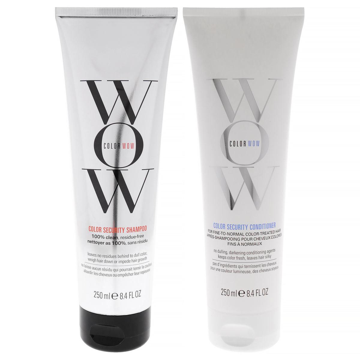 Color Security Kit by Color Wow for Unisex - 2 Pc Kit 8.4oz Shampoo, 8.4oz Conditioner