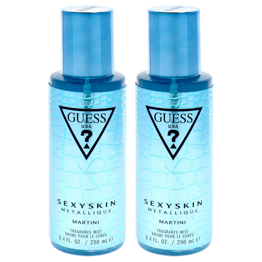 Guess Sexy Skin Metallique - Martini by Guess for Women - 8.4 oz Fragrance Mist - Pack of 2