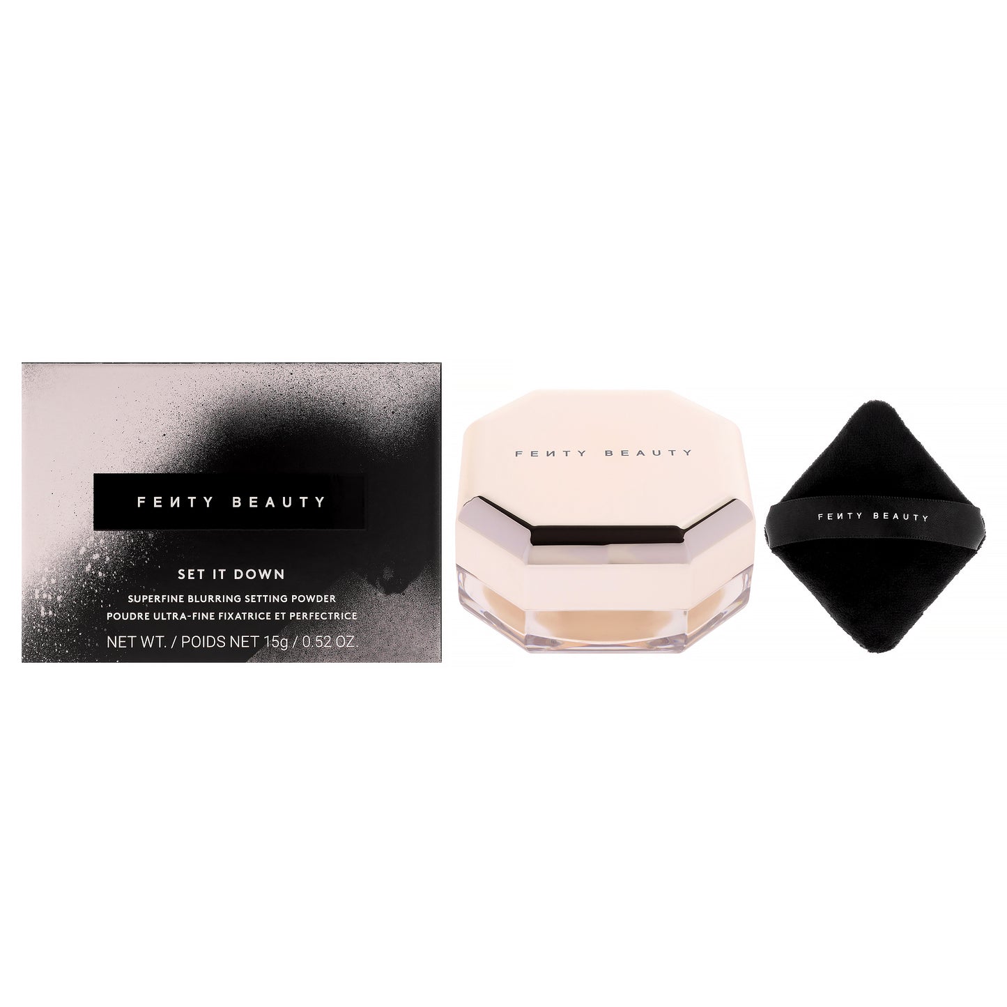 Set It Down Superfine Blurring Setting Powder - 04 Banana by Fenty Beauty for Women - 0.52 oz Powder