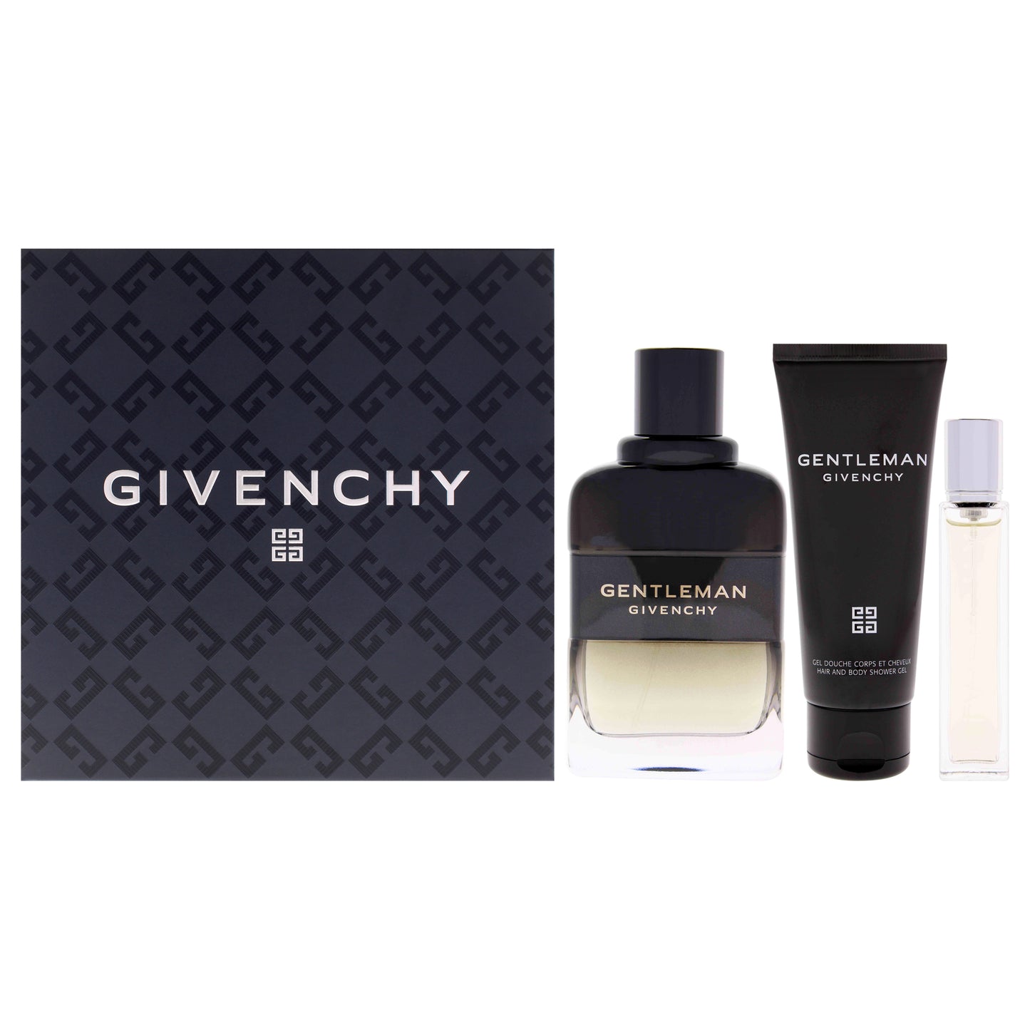 Gentleman Givenchy by Givenchy for Men - 3 Pc Gift Set 3.3oz Gentleman Boisee EDP Spray, 0.42oz EDP Spray (Mini), 2.5oz Shower Gel