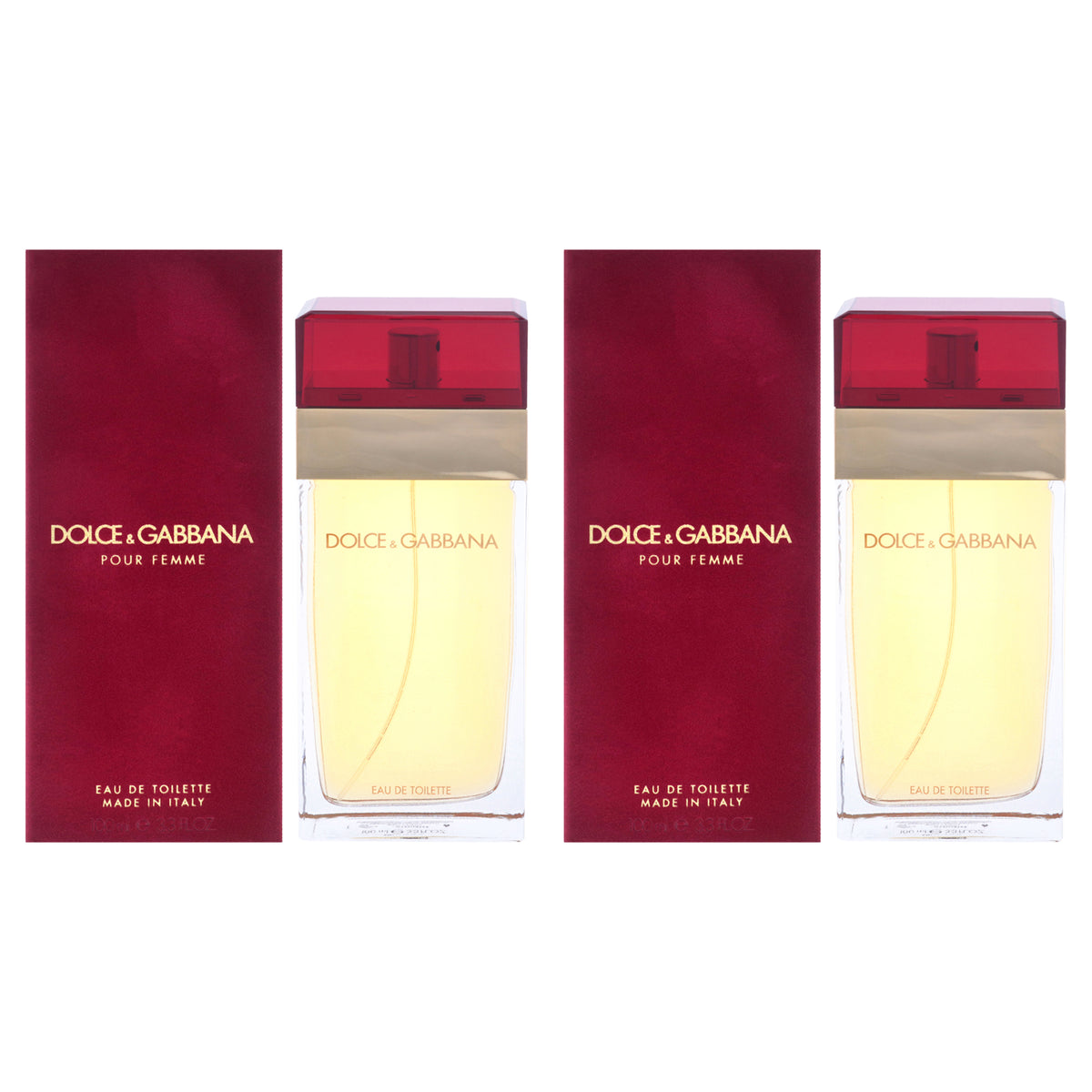 Dolce and Gabbana by Dolce and Gabbana for Women - 3.4 oz EDT Spray - Pack of 2