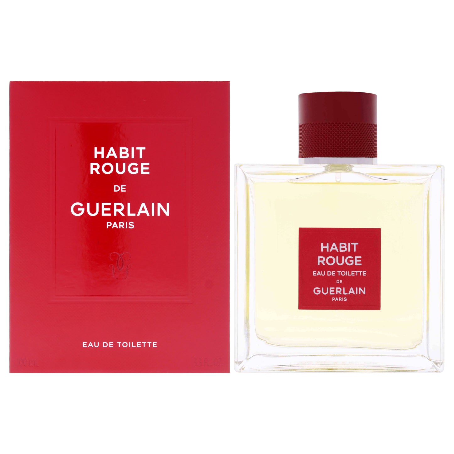 Habit Rouge by Guerlain for Men - 3.3 oz EDT Spray