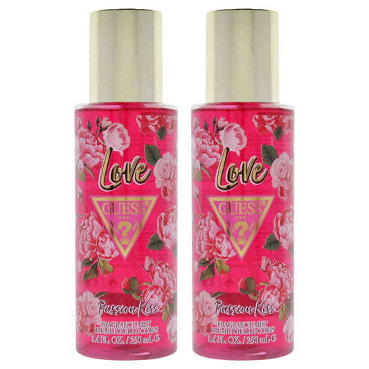 Guess Love Passion Kiss by Guess for Women - 8.4 oz Fragrance Mist - Pack of 2