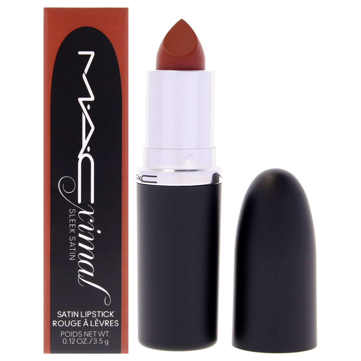 Macximal Sleek Satin Lipstick - 820 Espresso Yourself by MAC for Women - 0.12 oz Lipstick