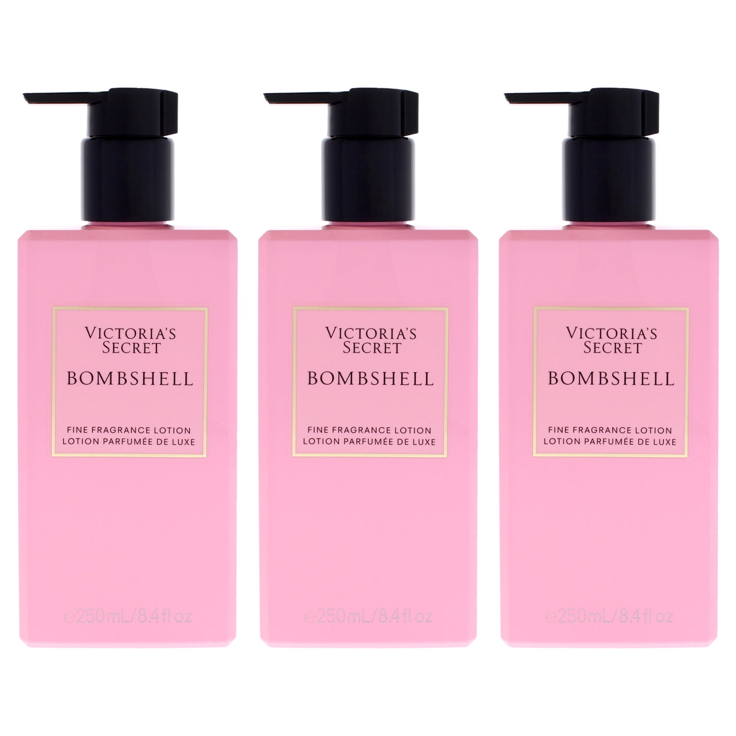 Bombshell Fragrance Lotion by Victorias Secret for Women - 8.4 oz Body Lotion - Pack of 3