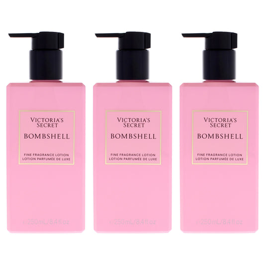 Bombshell Fragrance Lotion by Victorias Secret for Women - 8.4 oz Body Lotion - Pack of 3