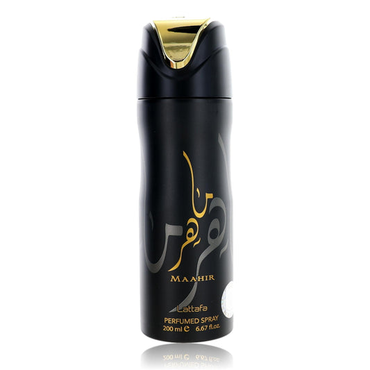 Maahir by Lattafa, 6.7 oz Perfumed Deodorant Spray for Unisex