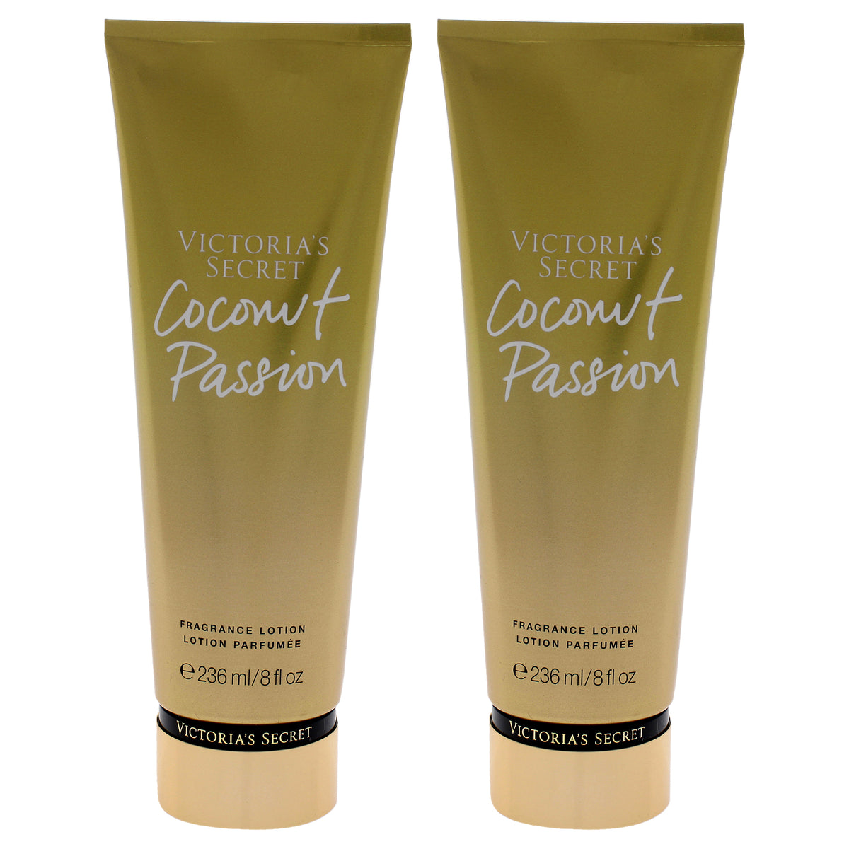 Coconut Passion Fragrance Lotion by Victorias Secret for Women - 8 oz Body Lotion - Pack of 2