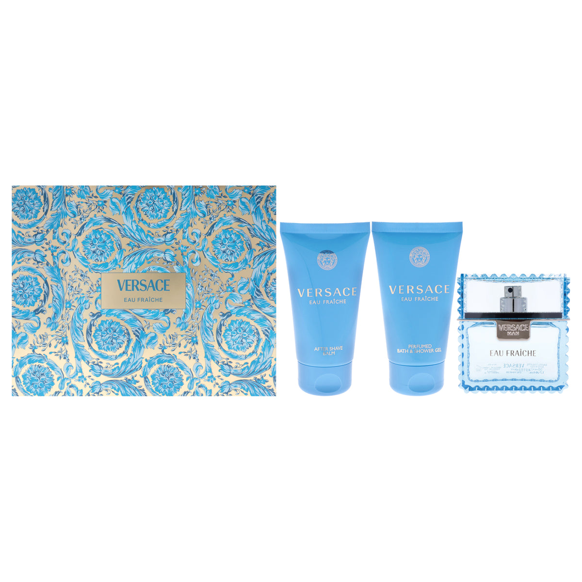 VERSACE EAU FRAICHE 1.7 EDT M+1.7 Shower Gel+1.7 A/S BALM