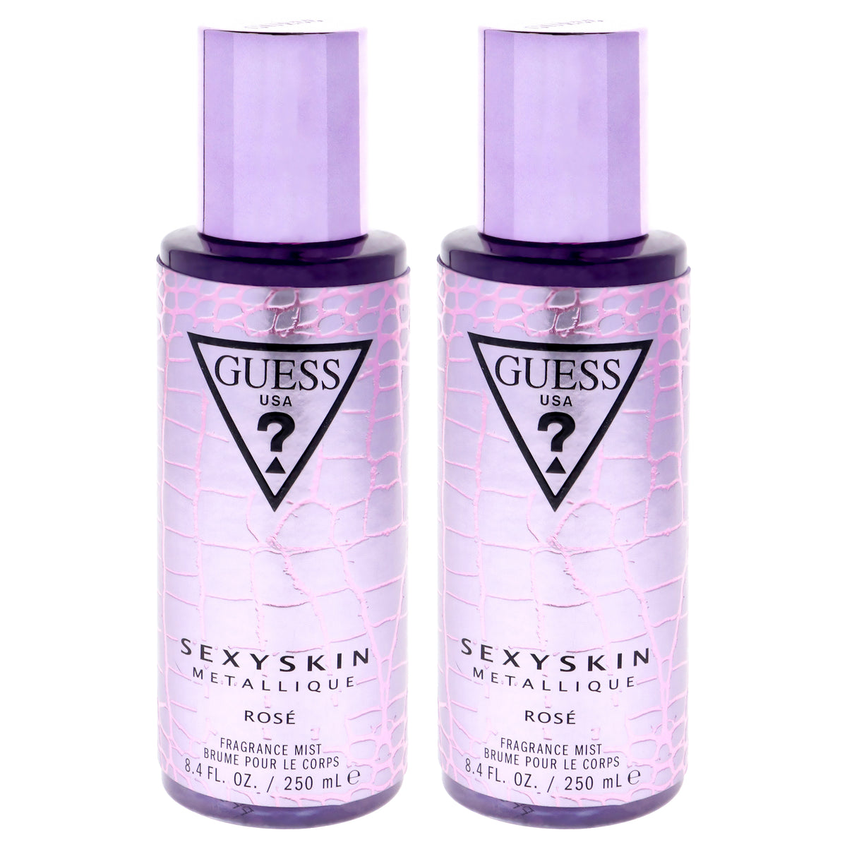 Guess Sexy Skin Metallique - Rose by Guess for Women - 8.4 oz Fragrance Mist - Pack of 2