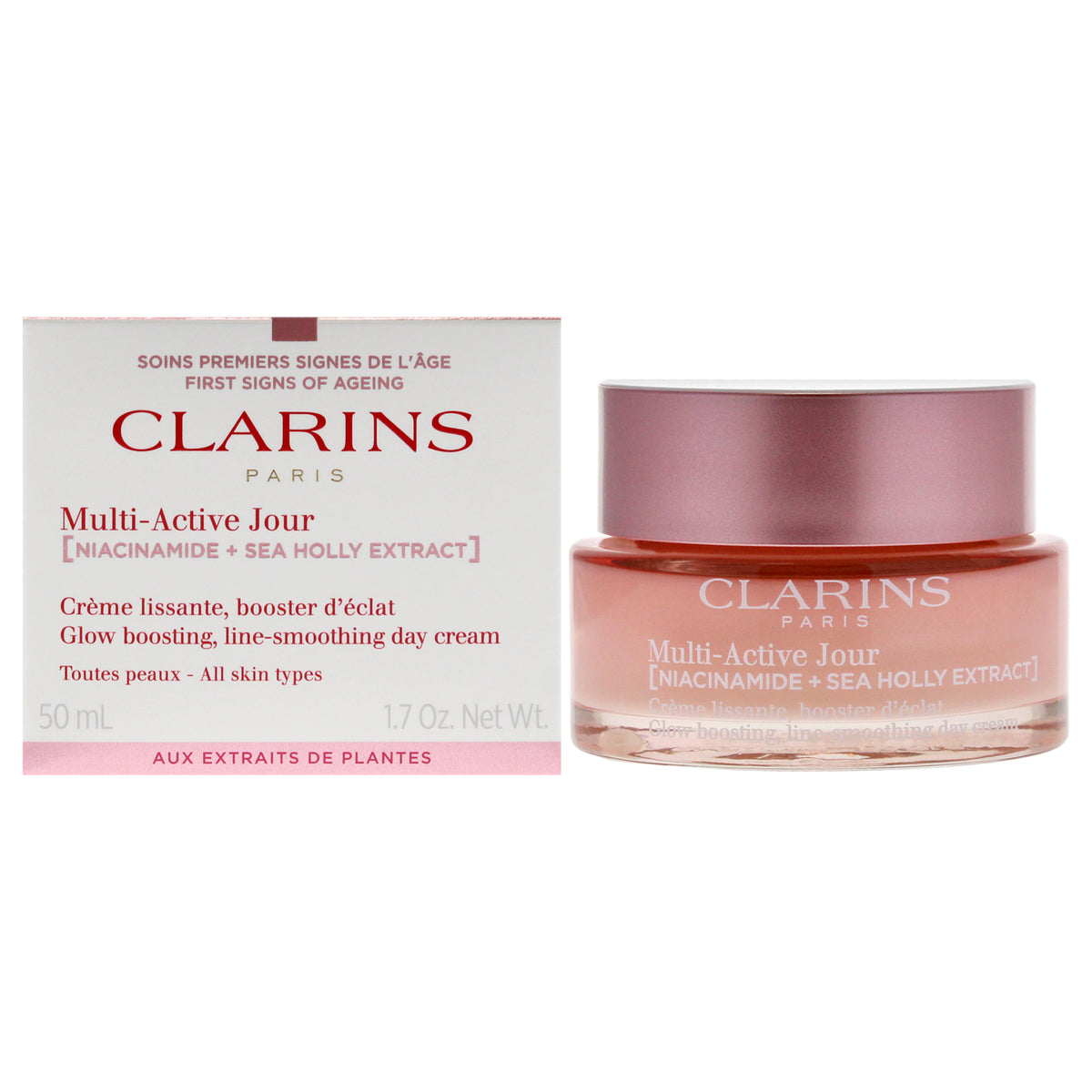 Multi-Active Day Cream - All Skin Types by Clarins for Women - 1.7 oz Cream