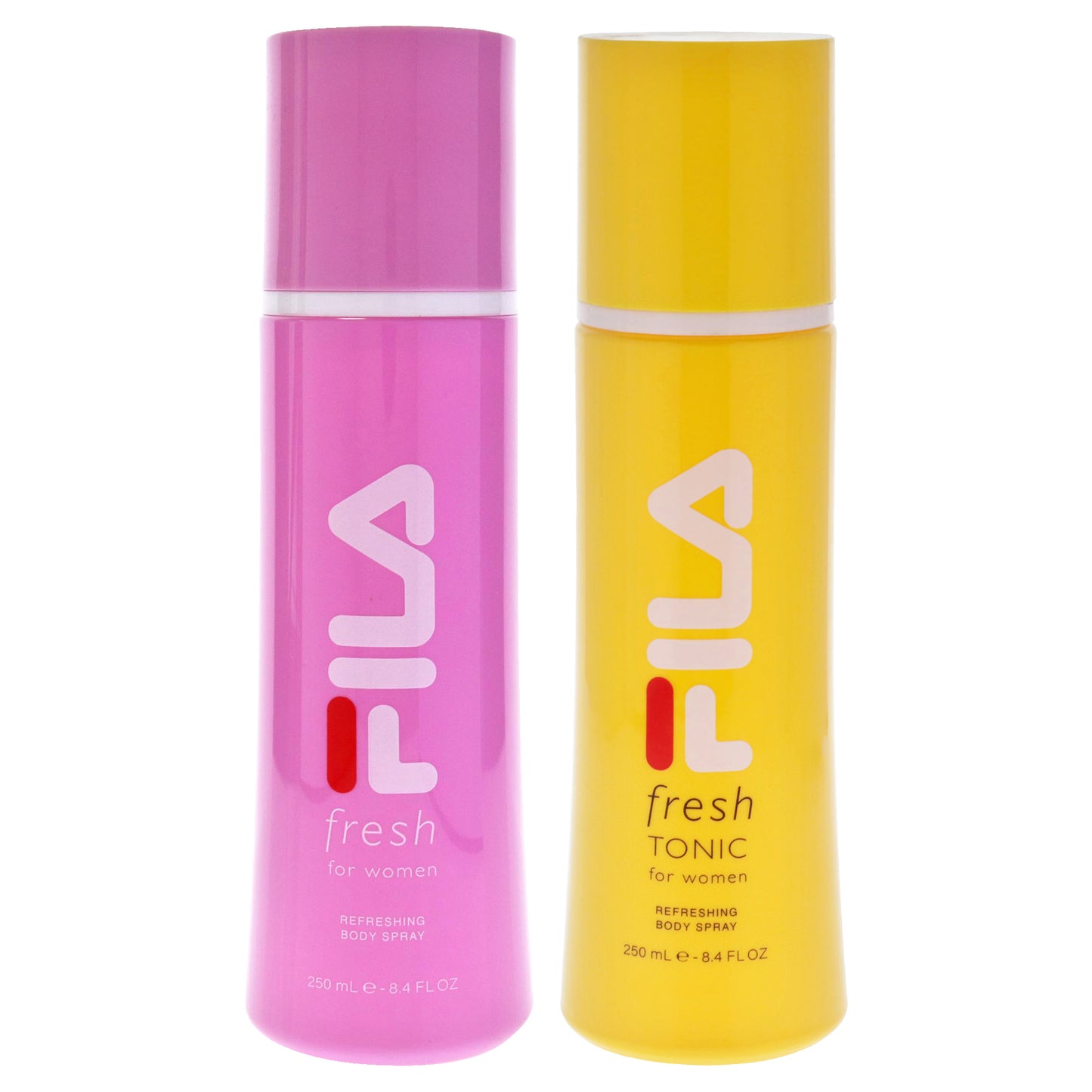 Fila Fresh Kit by Fila for Women - 2 Pc Kit 8.4oz Fila Fresh Yellow Body Spray, 8.4oz Fila Fresh Body Spray