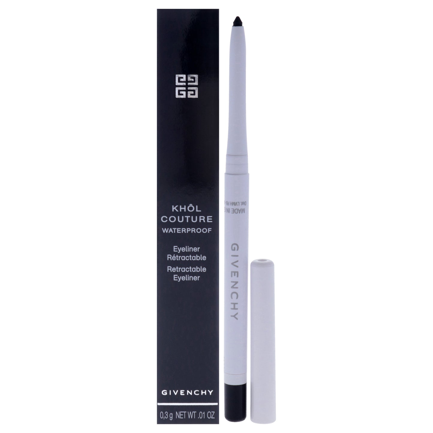 Khol Couture Waterproof Retractable Eyeliner - 01 Black by Givenchy for Women - 0.01 oz Eyeliner