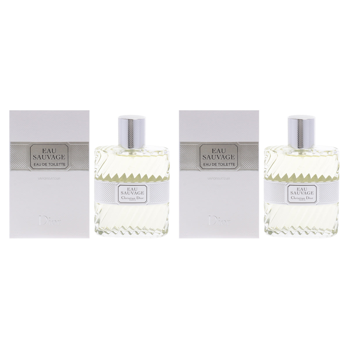 Eau Sauvage by Christian Dior for Men - 3.4 oz EDT Spray - Pack of 2