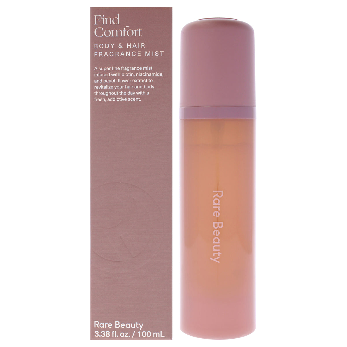 Find Comfort Body and Hair Fragrance Mist by Rare Beauty for Women - 3.38 oz Body Mist