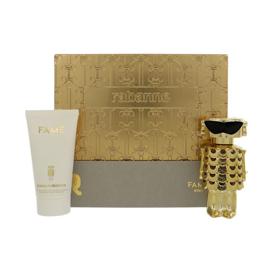 Fame Intense by Paco Rabanne Gift Set for Women 2 Piece Set For Women: 1.7 Oz Eau De Parfum Spray, 2.5 Oz Body Lotion